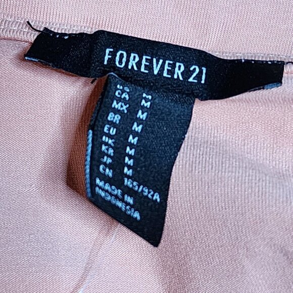 NWT NEW FOREVER 21 Orange Pink Sleeveless Body Suit Womens Size M Medium - Picture 2 of 5